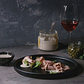 Veal with tuna sauce vitello tonnato